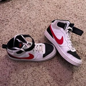 Nike Court high top red white and black men’s size 7